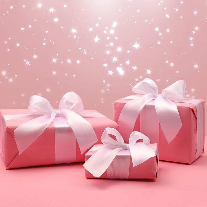 Vanhench 17.5"×963" Pink Wrapping Paper Roll, Bulletin Board Paper, Color Kraft - Image 6