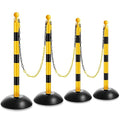 Amylove Plastic Stanchion Post Set, Traffic Warning Line Stanchion Crowd by Amylove