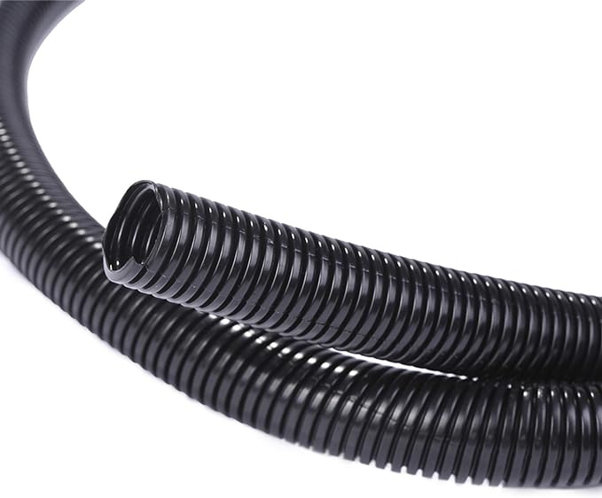 Alex Tech 10ft - 1/2 inch Split Wire Loom Tubing - Black by AlexTech