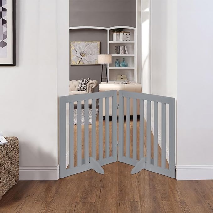unipaws 24”H Free Standing Pet Gate - Image 3