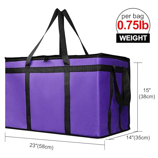 Bodaon 5-Pack Cooler Insulated Food Delivery Bag, Rideshare Delivery Bag - Image 2