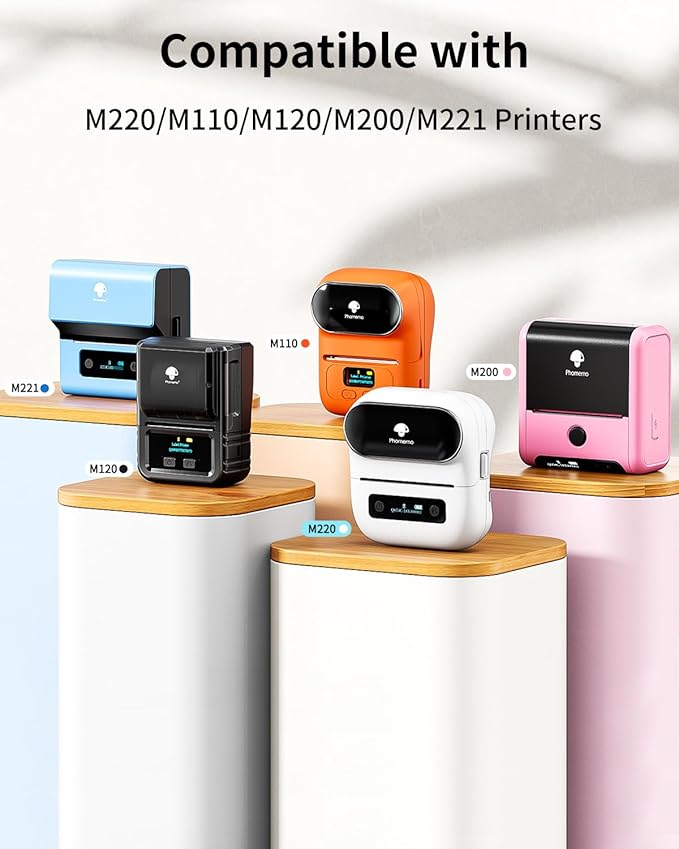 Phomemo Circle Label for M110/M110S/M120/M200/M220 Label Maker, 1.96" x - Image 4