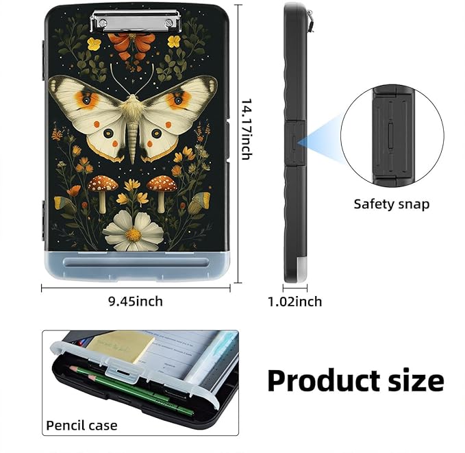 Clipboard with Storage Box & Pen Holder, Heavy Duty Clip Boards 8.5x11 - Image 2