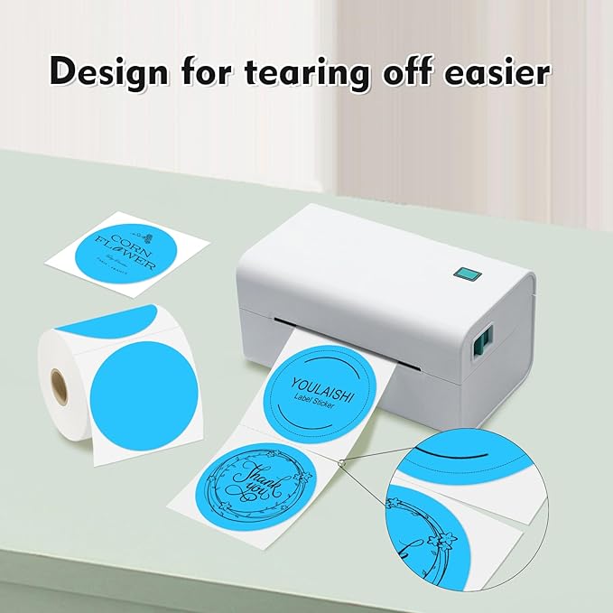 3 X 3 Inch Color Coding Dot Labels Circle Thermal Printable Waterproof 500 Pcs - Image 2