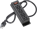 Wall Mount Power Outlet Strip, 4 Outlet Mountable Power Strip by ICEELEC