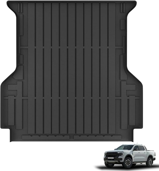 KARPAL Truck Bed Mat for Ford Ranger 2024 2025 2026, All Weather TPE Truck Bed by KARPAL