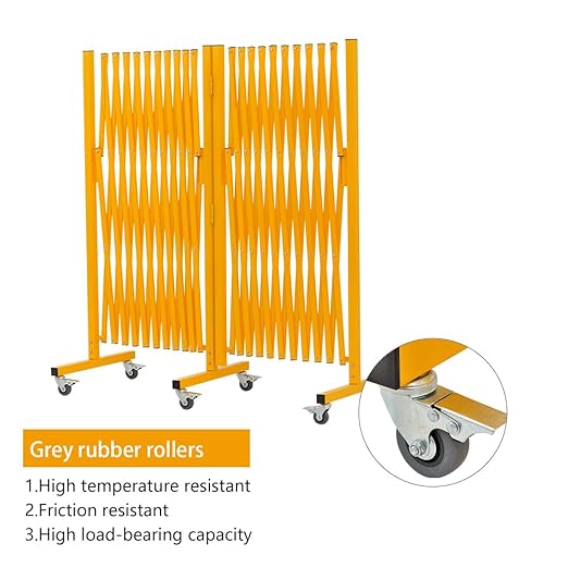 GYMTIME Expandable Metal Barricade Gate, Portable Safety Barrier - Image 6