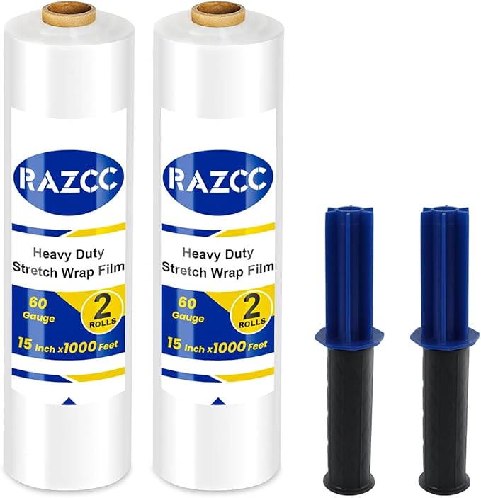 Stretch Film, RAZCC Stretch Wrap Industrial Strength, Shrink Wrap by RAZCC