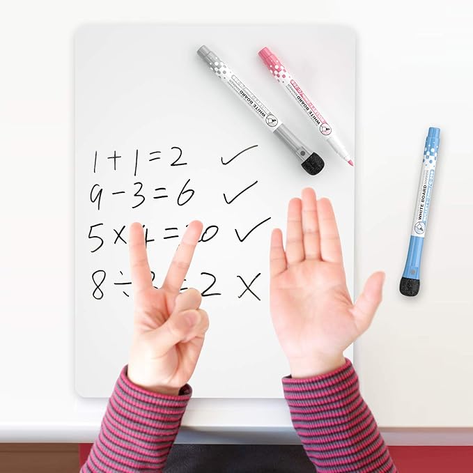 Nicpro 9 x 12 inches Lapboard Small Dry Erase Lap Board Double Sided - Image 2