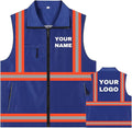 YOWESHOP Lightweight Zip-Up Safety Vest by YOWESHOP