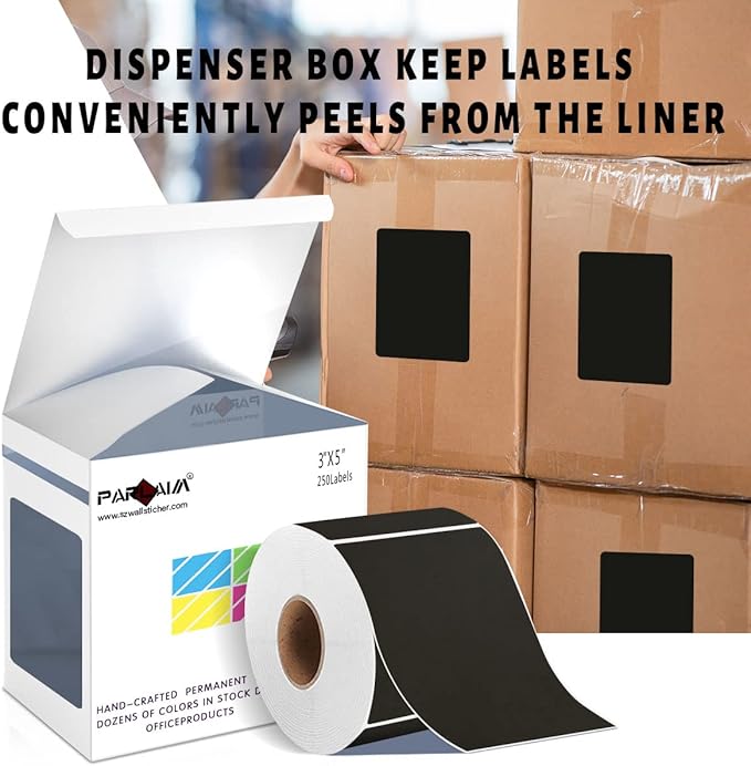 PARLAIM 3 X 5 Inch 250 Per Roll Rectangle Inventory Color Coding Labels - Image 4