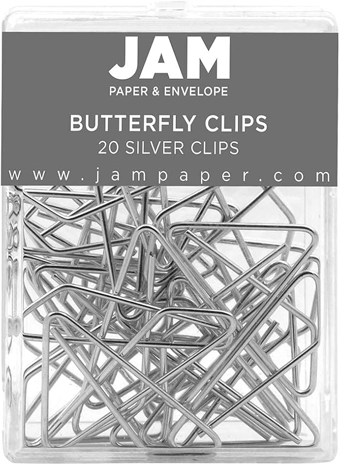 JAM PAPER Colorful Butterfly Clips by JAMPaper