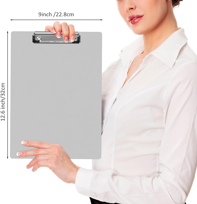 Epakh 16 Pieces Clipboard Bulks Metal Clipboard Aluminum Office Low Profile - Image 2