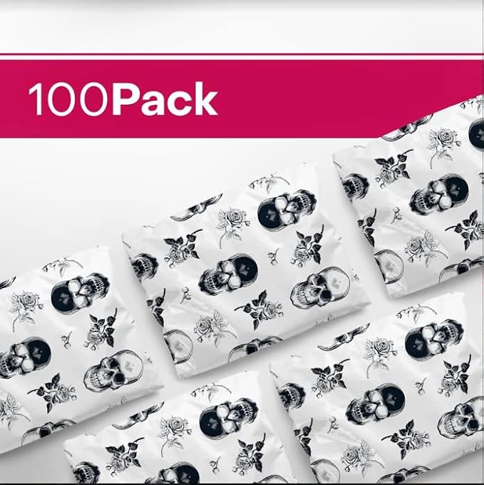 10x13 Poly Mailers – Skull Rose – Waterproof, Tear-Resistant Shipping Bags - Image 3