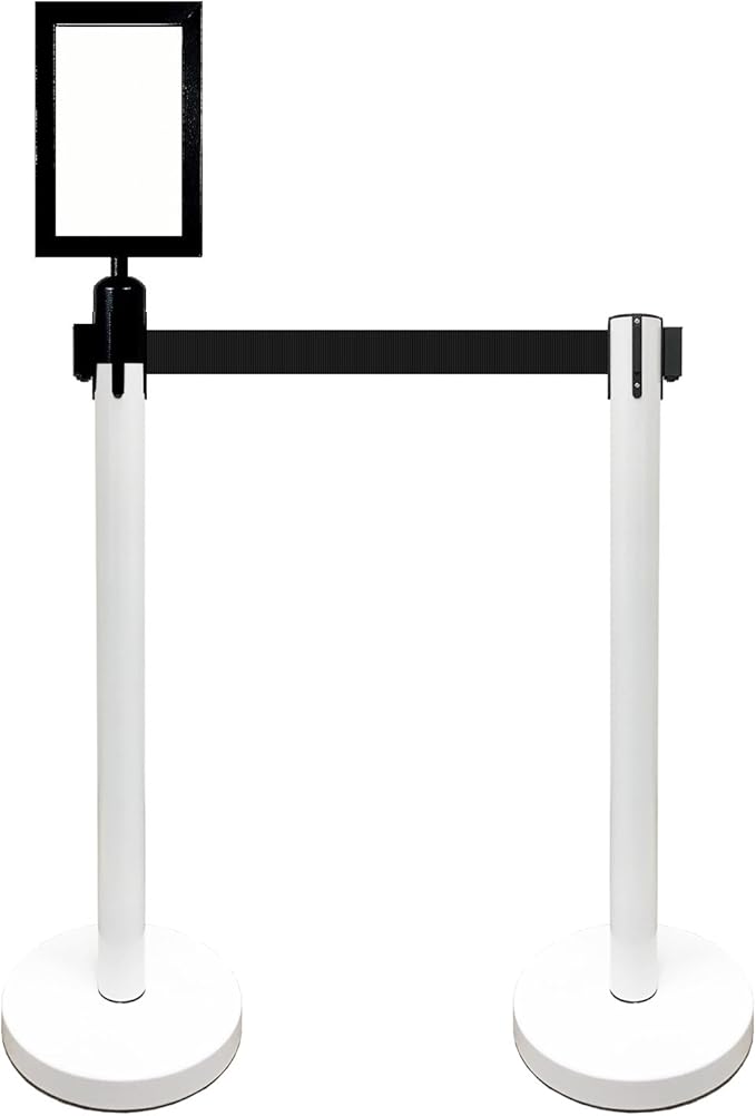 Retractable Stanchion, 6 SPECIALTY Posts + Signframe - Image 2
