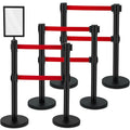 Therwen 6 Pcs Double Retractable Belt Barrier by Therwen