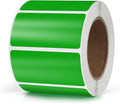 Green Rectangle Stickers 2 x 1 Inch Color Coding Labels Vinyl Roll by Meitaat
