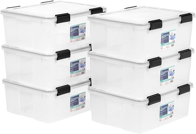 IRIS USA WeatherPro 31 Qt Storage Bins by IRISUSA