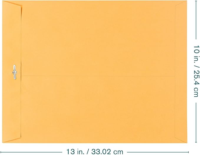EnDoc 10 x 13 Clasp Envelopes – 100 Pack Brown Kraft Catalog Envelopes - Image 2