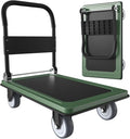 WUD Push Cart, Folding Mobile Platform Trolley, Thickened and Reinforced by WUD