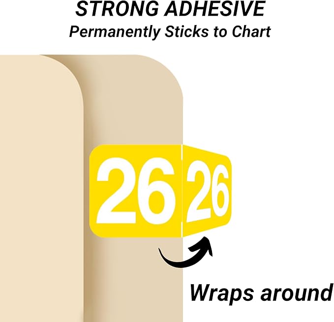 2026 Year Stickers, Doctor Stuff 2026 Chart Stickers, Ames/TAB Style, USA Made - Image 2