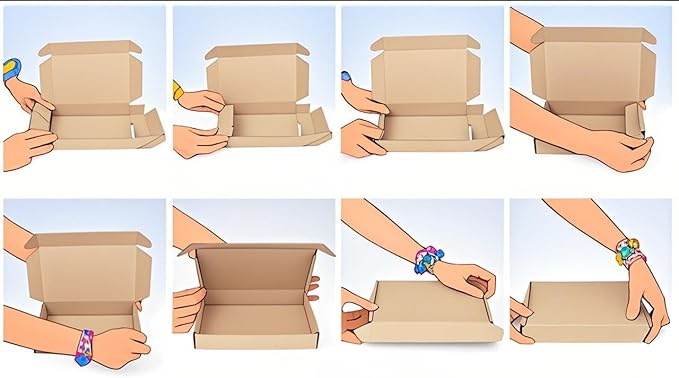 50 pack Small Shipping Box, Corrugated Mailer, Wonfer Cardboard Box - Image 9