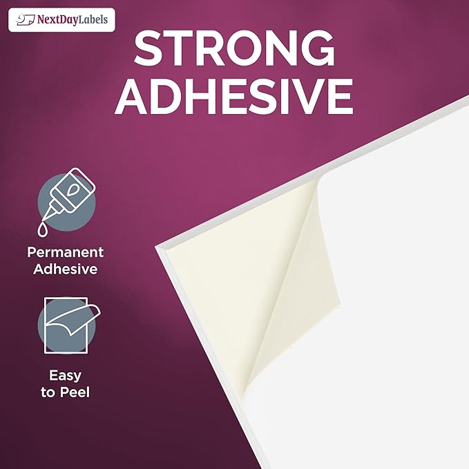 NextDayLabels - Full Page Labels 8.5 x 11 - White Shipping Labels - 8.5 x 11 - Image 7