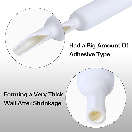 XHF 1/4 Inch 3:1 Waterproof White Heat Shrink Tubing 20 Ft Marine Grade Wire - Image 2