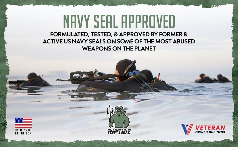 Riptide Armory Advanced Gun Cleaner & CLP+ Graphene 2 Step Kit - Clean, Lube, Protect Long-Lasting Formula - Nano Coat Technology - Veteran Founded & Formulated by Former US Navy Seal - Image 7