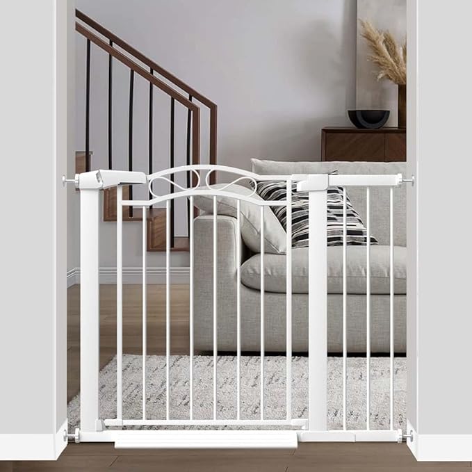 Fairy Baby 29.5"-40.5" Extra Wide Baby Gate, Metal Child Safety Gate by FairyBaby