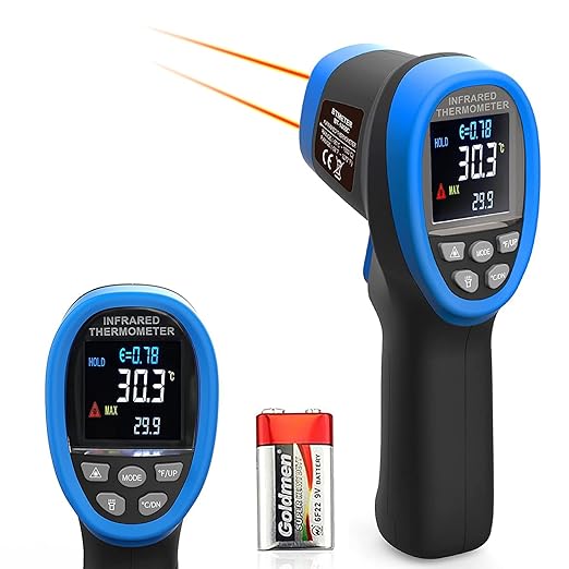 BTMETER BT-1800C Pyrometer -58°F ~3272°F IR Temp Gun, D:S 50:1 High Temperature by BTMETER