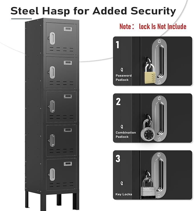 Metal Lockers - 66" Height Steel Lockers - Image 4