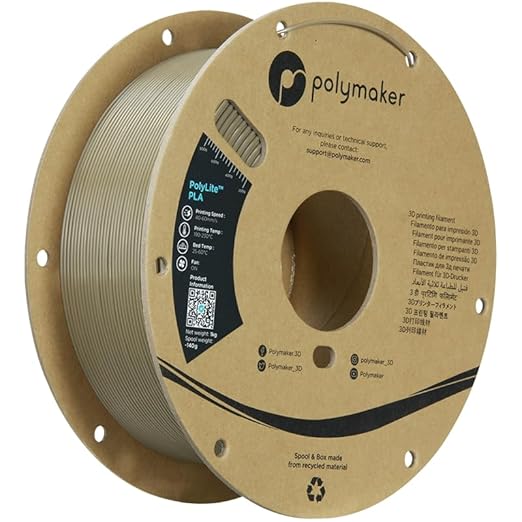 Polymaker PLA Filament, Olive Brown 3D Printing PLA Filament 1.75mm 1kg by Polymaker
