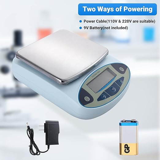 FOUR E'S SCIENTIFIC Lab Scale 3000gx0.01g High Precision 0.01g Accuracy - Image 5