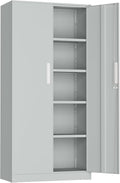 Incbruce 72” Metal Storage Cabinet, Locking Steel Storage Cabinets by Incbruce