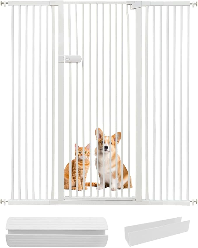 Lumizone Extra Tall Cat Gate 55.12" High Pressure Mounted Extra Wide 2025 New by Lumizone