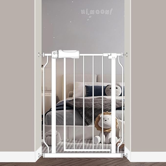 Fairy Baby Narrow Baby Gate 27 Inch to 29 Inch Wide, Small Auto Close Walk - Image 2
