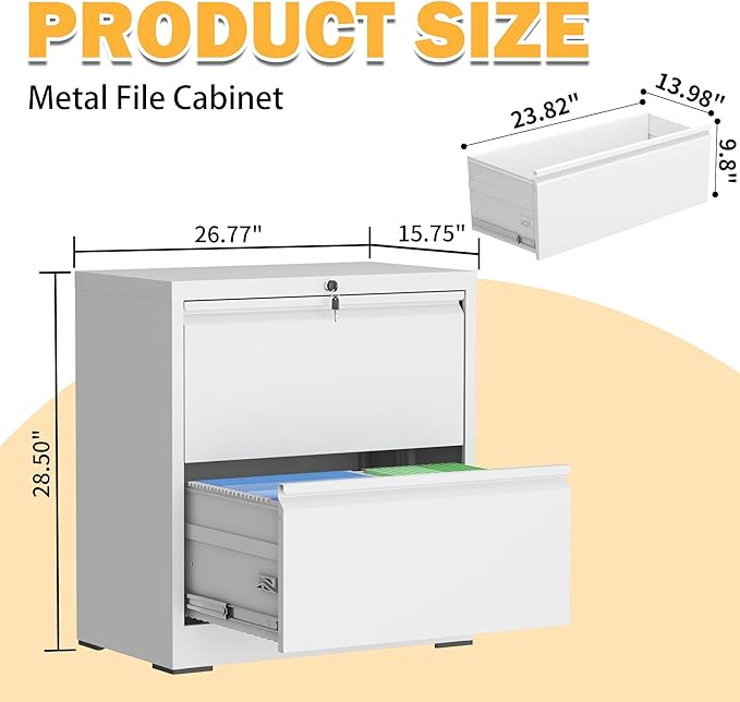 2 Drawer Lateral File Cabinet - Image 2