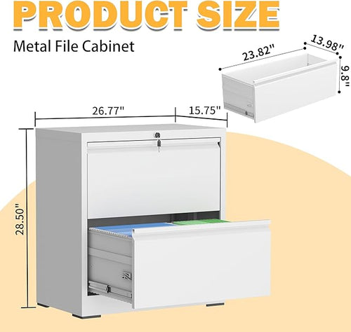 2 Drawer Lateral File Cabinet - Image 2