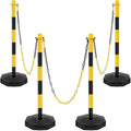 Konohan 4 Sets 34 Inch Parking Cone Delineators Post Traffic Cone Plastic by Konohan