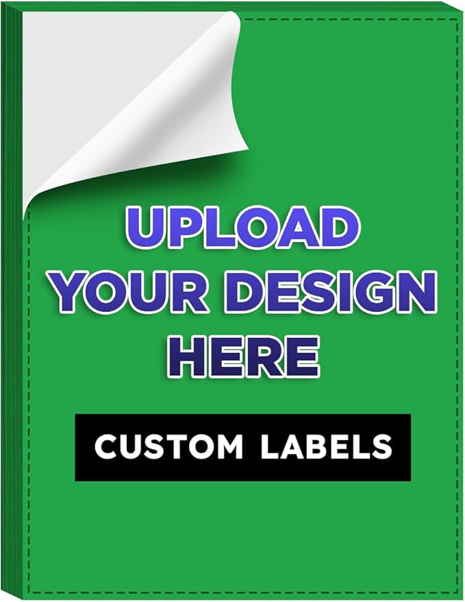 Custom Bright Neon Color Labels, Print Your Own Stickers, Upload Your Design by SSuperfinePrinting