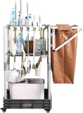 Janitorial cart Housekeeping cart Cleaning Cart on Wheels Housekeeping Caddy by QTJH