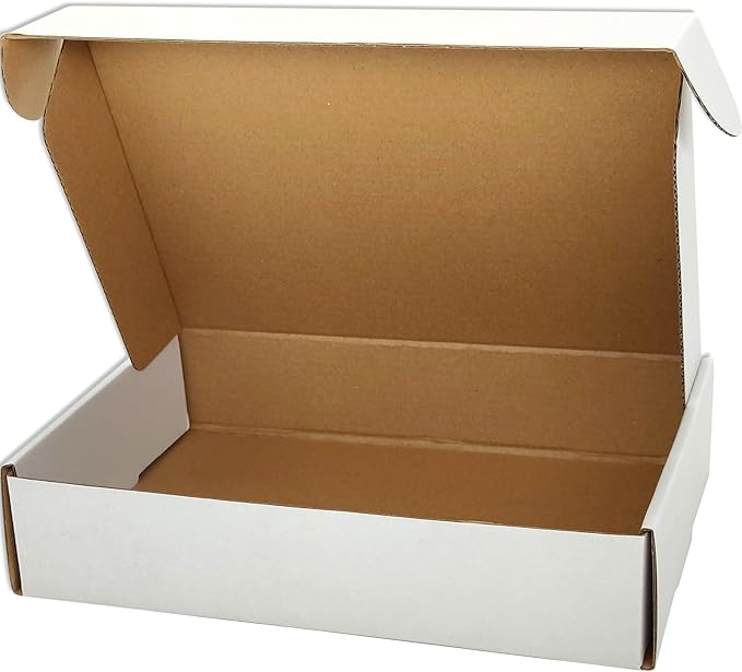 Small White Shipping Boxes for Small Business Pack of 25-9x6x2 inches Cardboard - Image 3