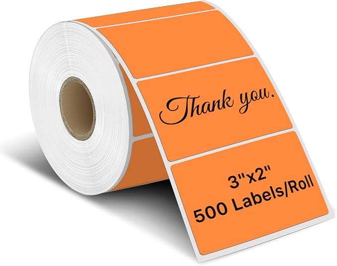 iEager 3" x 2" Thermal Labels, Rectangle Thermal Printer Stickers, by iEager