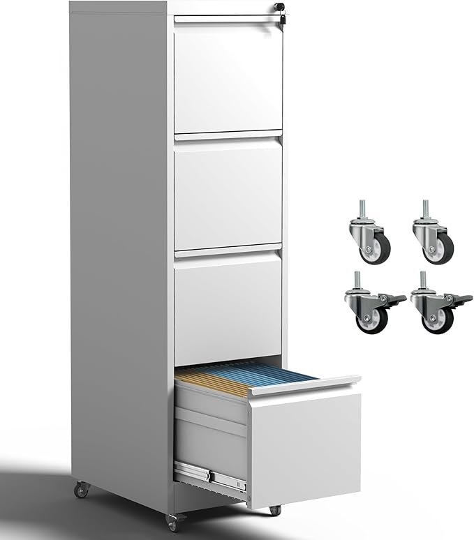 4 Drawer Locking File Cabinet by IKIMIMetalFurniture