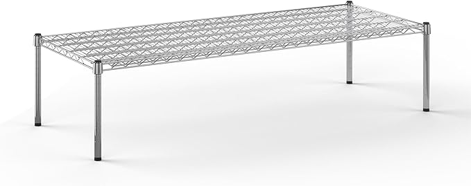21''W x 60''L x 14''H Chrome Plated Wire Dunnage Rack | Off The Floor Storage by Regal+Altair