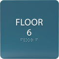 6" X6" Floor 6 Sign by ADACentralSigns