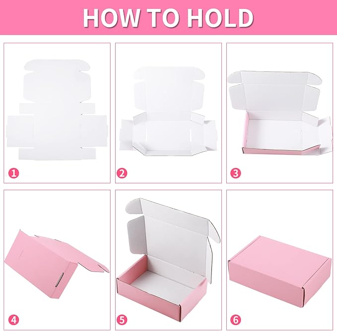 Spakon 50 Packs Shipping Boxes Cardboard Corrugated Mailer Packaging Boxes - Image 4