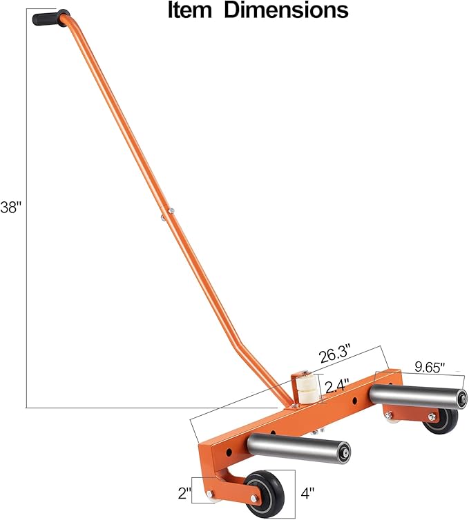Heavy Duty Adjustable Tire Wheel Dolly, 550 lbs Capacity Tire Moving Tool Fits - Image 2