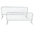 2 Pack 8.5 Ft Steel Crowd Control Heavy Duty Interlocking Steel Safety Barriers by ZUVELLO